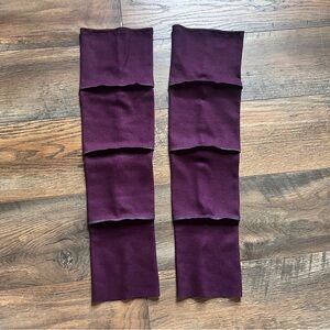 ~*~ Woolenmoss Mid Weight Merino Wool Leg Warmers Plum NEW!! ~*~